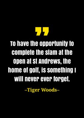 Tiger Woods quote