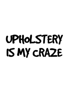 Upholstery Is My Craze