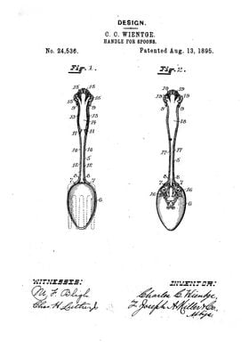 Retro Spoon Handle Patent