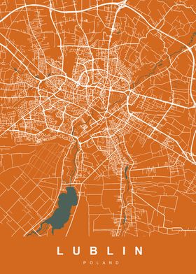 LUBLIN Map POLAND