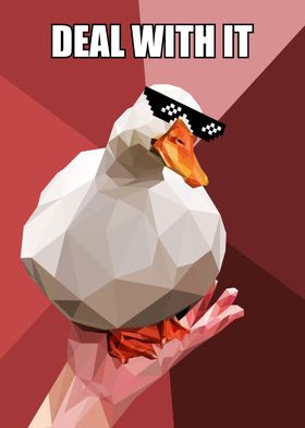 deal with it duck meme