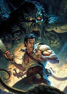 ASH VS EVIL DEAD Gets A New Poster - Nerdy Rotten Scoundrel