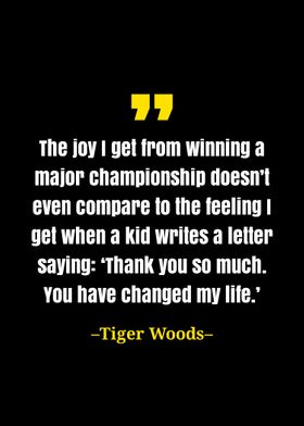 Tiger Woods quote