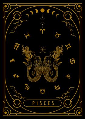 Zodiac Card Pisces