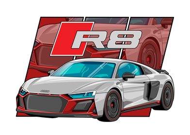 Audi R8 poster