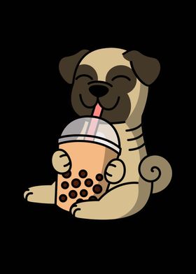 Pug Bubble Tea 