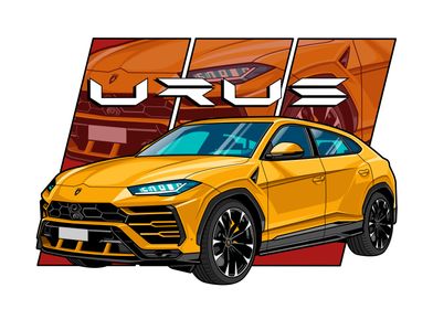 Lamborghini Urus Poster