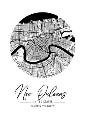 New Orleans City Map