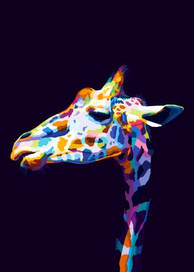 Giraffe Pop art