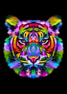 Colorful tiger