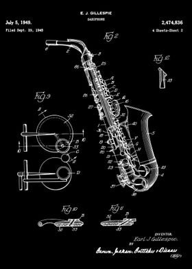 Saxophone patent 1949