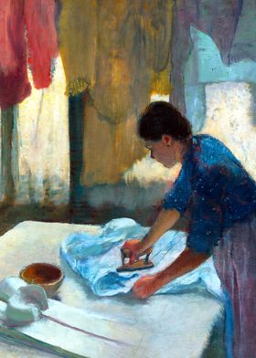 Woman Ironing