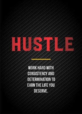 Hustle inspiration textart