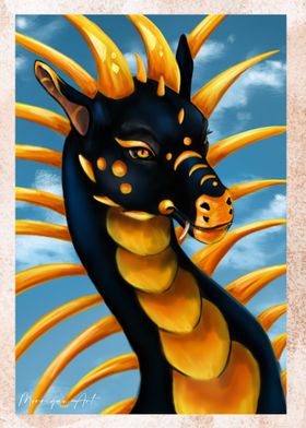 Black and yellow dragon