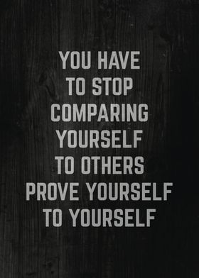 Stop Comparing Yourself