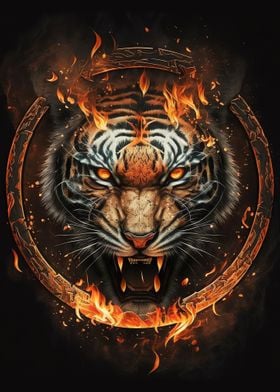 Fire Tiger Head