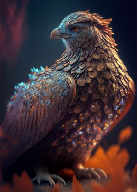 A beautiful Glittery Bird