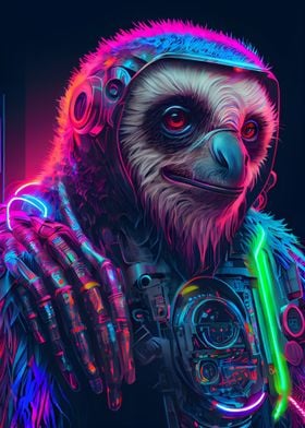 sloth cyberpunk