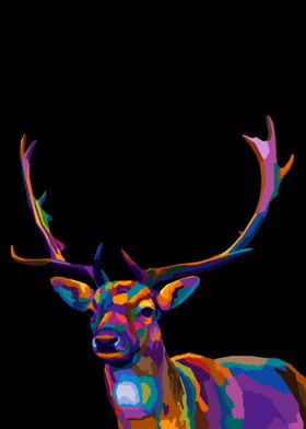Deer Pop art