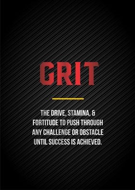 grit inspirational textart