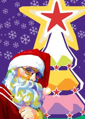 Santa Claus Popart