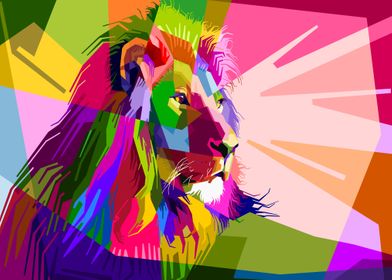 Colorful Lion