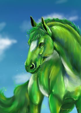 The green horse