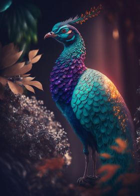 A beautiful peacock