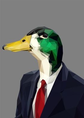 mallard wear business suit