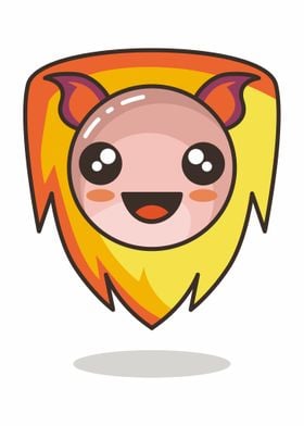 Emoticon Lion Smile Poster