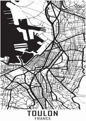 Toulon France City Map