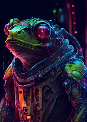 frog cyberpunk