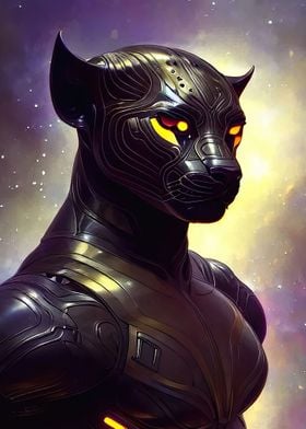 black panther cyberpunk