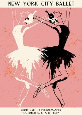 Pink NYC Ballet Poster