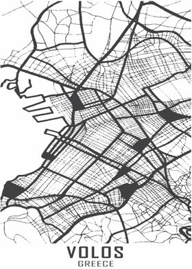 Volos Greece City Map