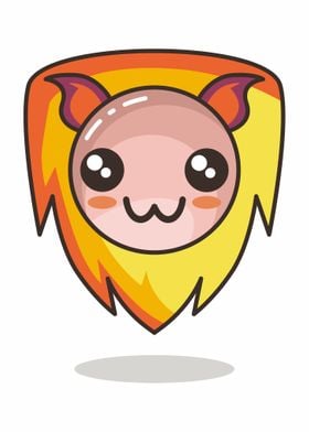 Emoticon Lion Cute Poster