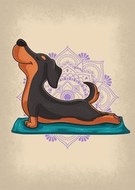 Anime Yoga Dachshund