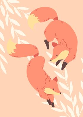 Two Foxes kids room decor