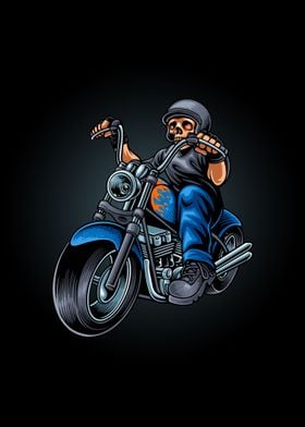 Skull biker