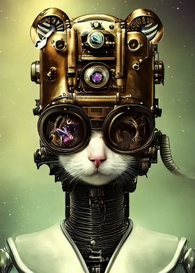 Steam punk cat