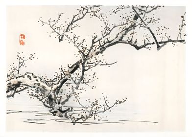 Ukiyo e Blossom Tree