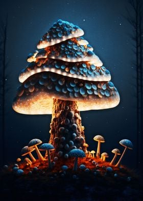 Mushroom Christmas New