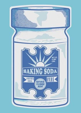 Jar of baking soda