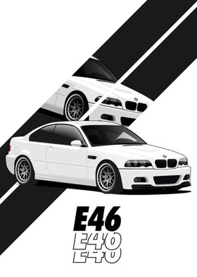 BMW E46 Wall Poster