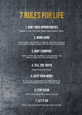 the 7 rules of life