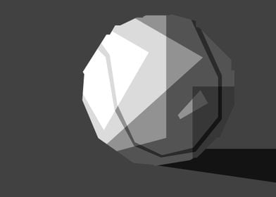 Grayscale Baseball Vector