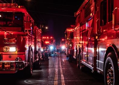 Fire engines display 