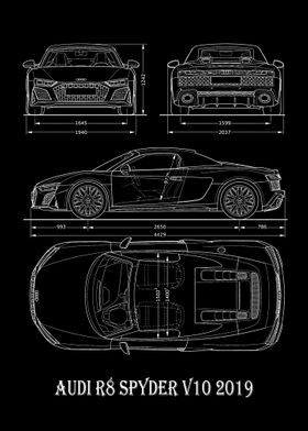 Audi R8 Spyder V10 2019 