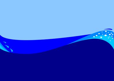 Dark Blue Wave Background