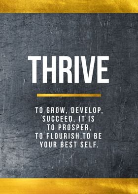 thrive motivational art